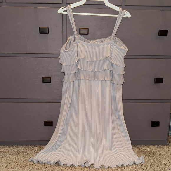 Balera Light Gray Ruffled Dress Dance Costume - Picture 3 of 5